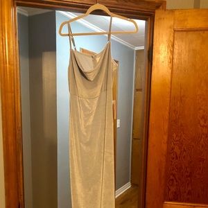 Anthropology BDHLN velvet midi bridesmaid dress